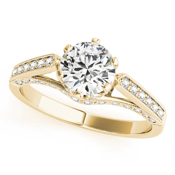 ENGAGEMENT RINGS SINGLE ROW PRONG