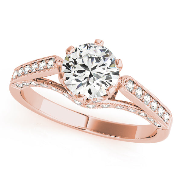 ENGAGEMENT RINGS SINGLE ROW PRONG