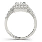 Milgrain Halo Engagement Rings