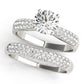 Multirow Pavé Set Engagement Ring