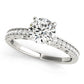 Vintage-Inspired Prong In Channel Engagement Ring
