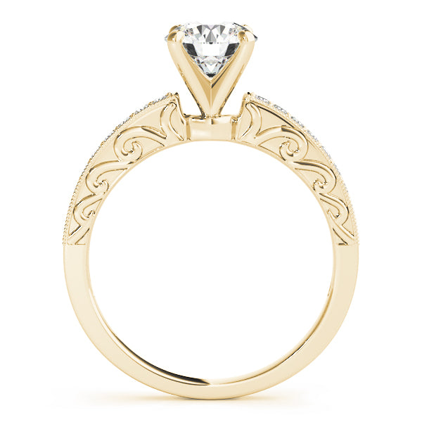 Vintage-Inspired Prong In Channel Engagement Ring