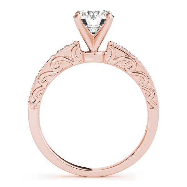 Vintage-Inspired Prong In Channel Engagement Ring