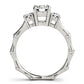 3-Stone Round Engagement Ring