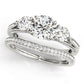 ENGAGEMENT RINGS 3 STONE ROUND