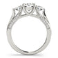 ENGAGEMENT RINGS 3 STONE ROUND