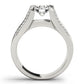 Multirow Cathedral Engagement Ring