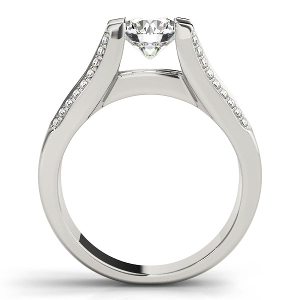 Multirow Cathedral Engagement Ring