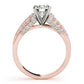 Multirow Pavé Engagement Ring