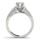 Multirow Pavé Engagement Ring