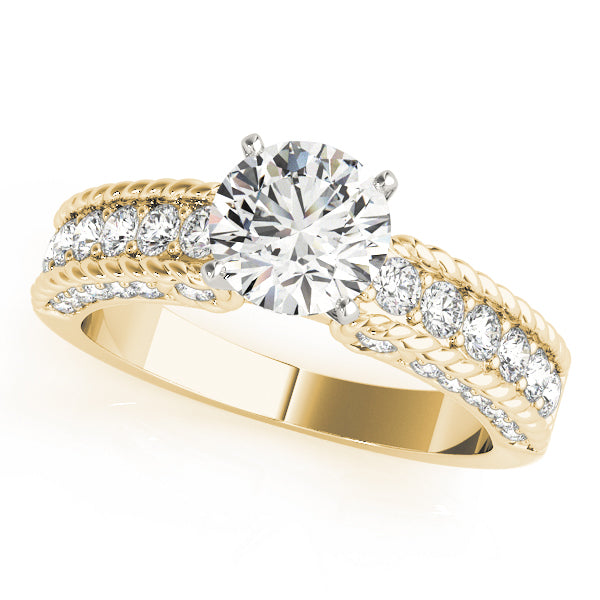 Channel Set Single Row Engagement Ring