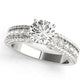 Channel Set Single Row Engagement Ring