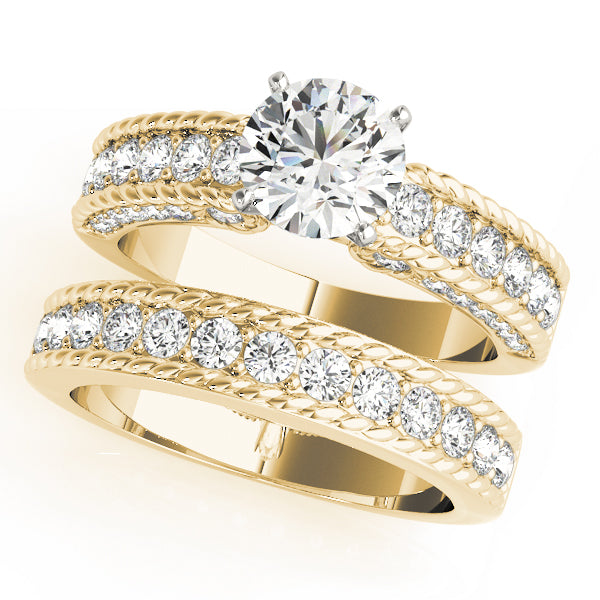Channel Set Single Row Engagement Ring