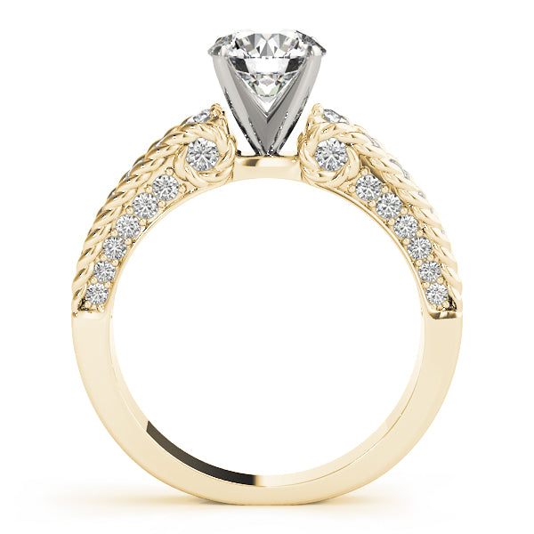Channel Set Single Row Engagement Ring