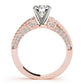 Channel Set Single Row Engagement Ring