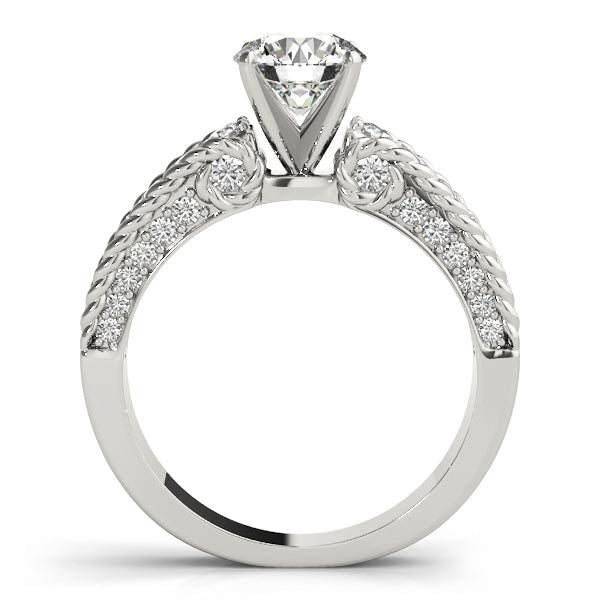 Channel Set Single Row Engagement Ring