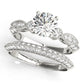 Vintage Multirow Milgrain Engagement Ring