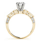Vintage Multirow Milgrain Engagement Ring
