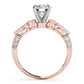 Vintage Multirow Milgrain Engagement Ring