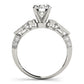Vintage Multirow Milgrain Engagement Ring