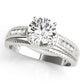 Channel Set Single Row Engagement Ring
