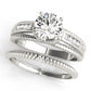 Channel Set Single Row Engagement Ring