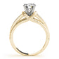 Channel Set Single Row Engagement Ring