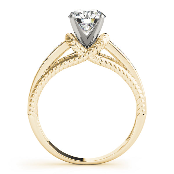 Channel Set Single Row Engagement Ring