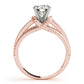 Channel Set Single Row Engagement Ring