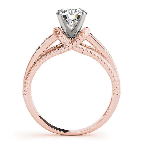 Channel Set Single Row Engagement Ring