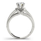 Channel Set Single Row Engagement Ring