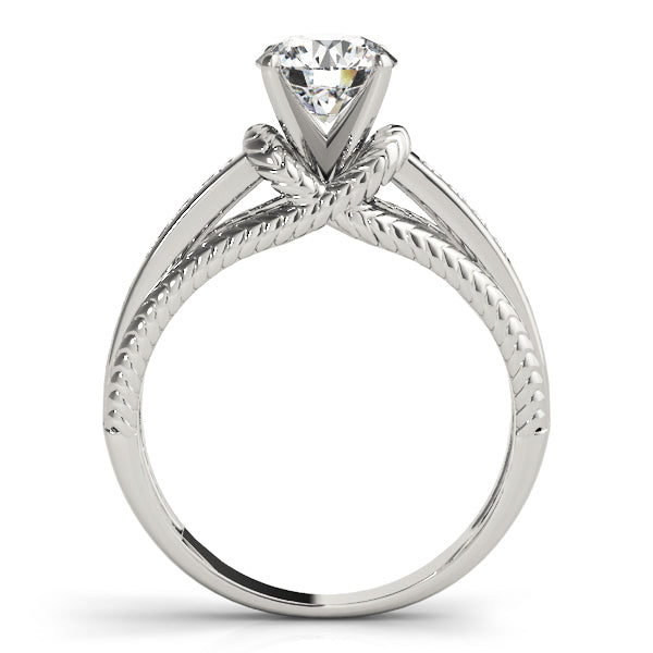 Channel Set Single Row Engagement Ring