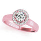 Round Halo Engagement Ring