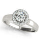 Round Halo Engagement Ring