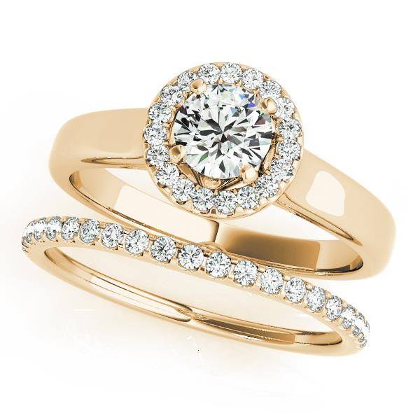 Round Halo Engagement Ring