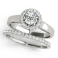 Round Halo Engagement Ring