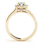 Round Halo Engagement Ring