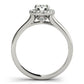 Round Halo Engagement Ring