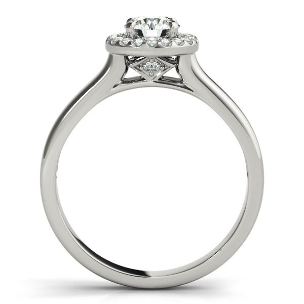 Round Halo Engagement Ring