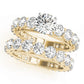Single Row Prong Milgrain Engagement Rings