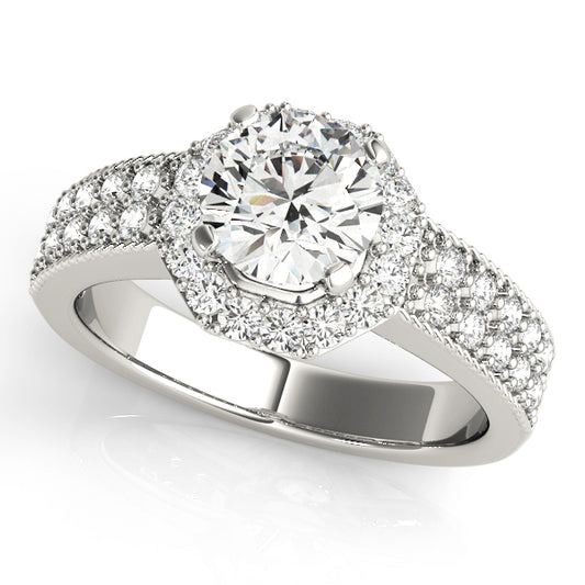 ENGAGEMENT RINGS HALO ROUND