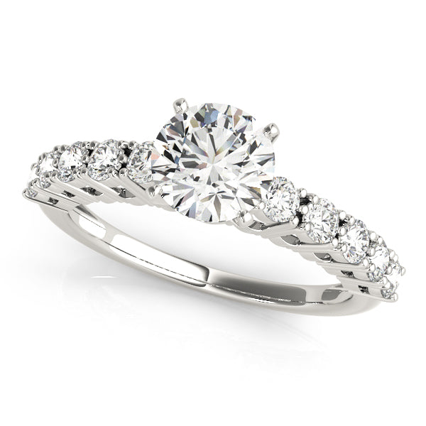 ENGAGEMENT RINGS SINGLE ROW PRONG
