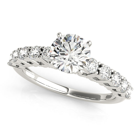 ENGAGEMENT RINGS SINGLE ROW PRONG