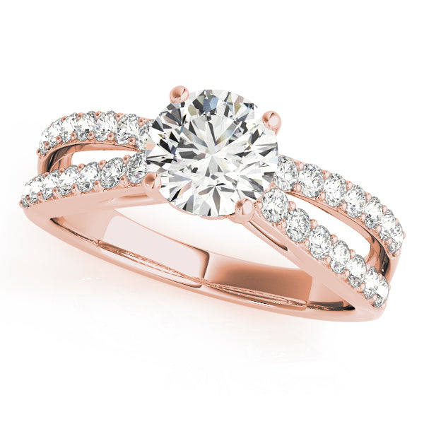 Multirow Prong Set Engagement Rings