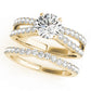 Multirow Prong Set Engagement Rings