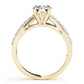 Multirow Prong Set Engagement Rings