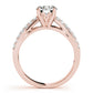 Multirow Prong Set Engagement Rings