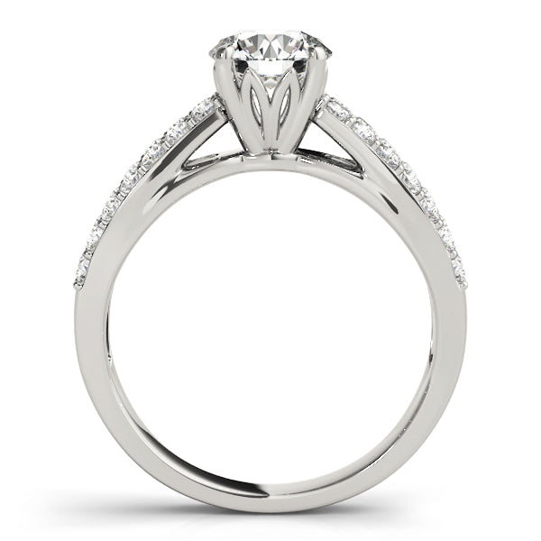 Multirow Prong Set Engagement Rings