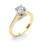 Single Row Trellis Engagement Ring