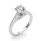 Single Row Trellis Engagement Ring